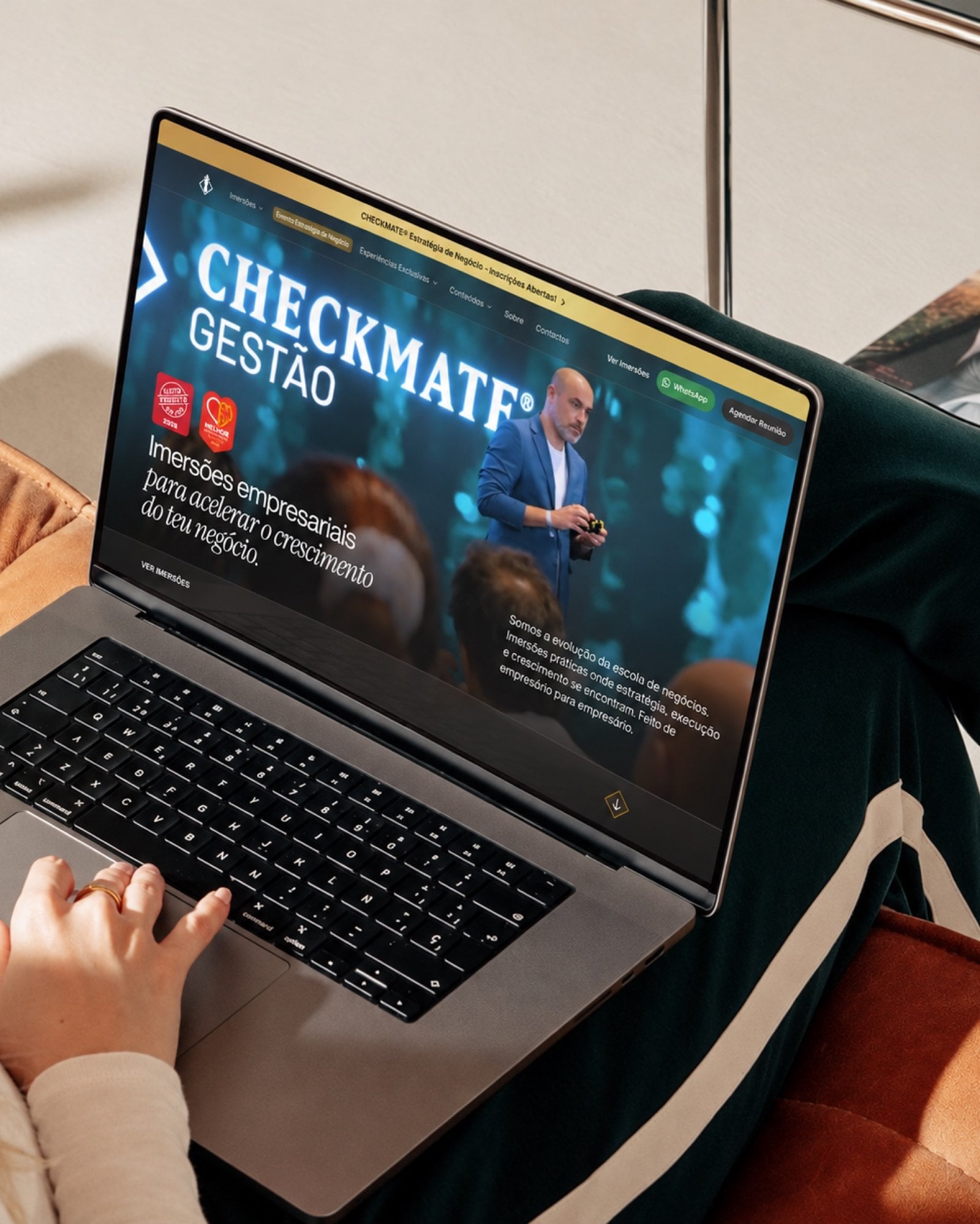 Checkmate Gestão — card do case